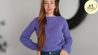 Sweater Eco CROCHET parece dos agujas o tricot 👏 ganchillo crochet gancho tejido Jersey jersey [upl. by Skyla]