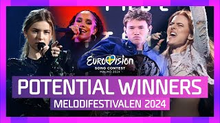 🇸🇪 Melodifestivalen 2024  Potential WINNERS 🏆 With Comments [upl. by Blondy868]