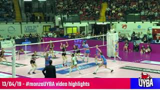 130419 Highlights Saugella team Monza  UYBA [upl. by Cordelie848]