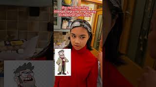 preparing my daughter character costume for Halloween in her School gravity falls stanford pines [upl. by Latreece522]