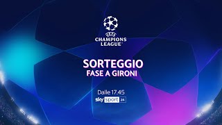 Sorteggi Champions League 20232024 LIVE i gironi in diretta streaming [upl. by Endo]