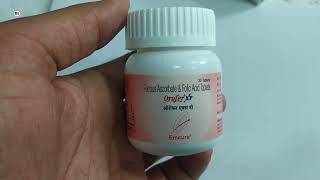 Orofer XT Tablet  Ferous Ascorbic amp Folic acid Tablet Orofer XT Tablet Use Benefit Review in Hindi [upl. by Grew]