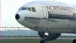 Northwest Orient DC10 Takeoff DTW  Live ATC [upl. by Sola]