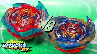 TRUE WORLD 1  Infinite Achilles Dm’ 1B VS Brave Valkyrie Ev’ 2A  AIGA VS VALT  Beyblade Burst [upl. by Aelat879]