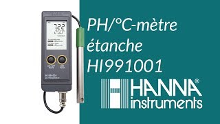 pH°Cmètre étanche HI991001 HANNA® [upl. by Llerrej]