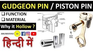 Gudgeon Pin  Engine Piston Pin  Engine Part  Parts of Engine [upl. by Ecinereb]