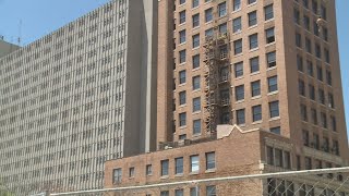 Demolition begins on Realty Tower in Youngstown after deadly explosion [upl. by Ahseekat106]