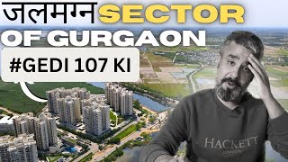 Exploring submerged sector of Gurgaon Sector 107 [upl. by Amiaj]