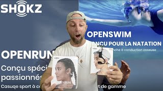 Pourquoi les Nouveaux casques conduction osseuse 2022 Shokz Openrun et Openswim sont carrément mieux [upl. by Atikin]