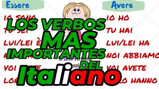 VERBOS ITALIANOS AVERE Y ESSERE VERBOS AUXILIARES ITALIANOS [upl. by Namsu]