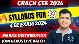 SYLLABUS For CEE Entrance Exam 2024  MBBS Syllabus  Nursing Syllabus  Cee Exam Questions [upl. by Comfort]