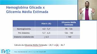 Glicemia Média Estimada GME e Hemoglobina Glicada HbA1C como calcular Diagnóstico do Diabetes [upl. by Heise452]