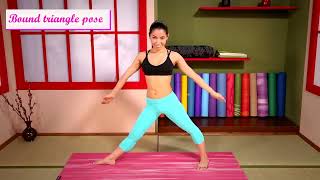 Bound Triangle Pose Baddha Trikonasana [upl. by Secnirp]