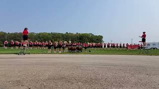 2021 09 11 Pulaski High School Marching Band Pittsfield Armed Forces Salute [upl. by Atterehs]