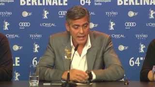 George Clooney Best Of Monuments Men Press Conference Berlin Film Festival 2014 [upl. by Eetsud]