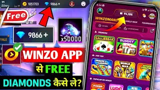 Winzo App Se Free Fire Mein Diamonds Kaise Le  How to Use Winzo App  Winzo App World War Trick [upl. by Artemla379]