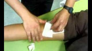 Hamstring injury  Taping [upl. by Caine]