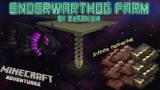 Enderwarthog Farm Minecraft Java 118 INFINITE NETHERITE AdventureZ mod [upl. by Notrab]