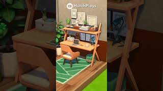 Tiny MidCentury Office  The Sims 4  Shorts [upl. by Mima]