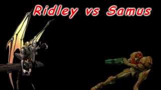 VG Arch Rivals 1  Ridley vs Samus Ridleys Theme Samus Arans Theme [upl. by Aseek]