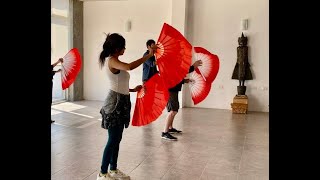 Cloud Hands With Tai Chi Fans SD 480p [upl. by Valli]