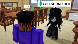 RIZZING AS A DEEP VOICE EBOY IN ROBLOX VOICE CHAT [upl. by Phia]