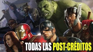 TODAS las escenas POSTCRÉDITOS de MARVEL 1 [upl. by Rosamond]