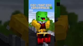 jj friend 4 MAIZEN animation Minecraft [upl. by Dlorej]