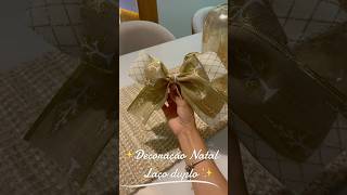 Decoração de Natal super simples🎄❤️decornatal arvoredenatal lacoduplo laconatal [upl. by Hnacogn]