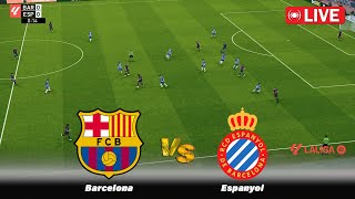 🔴LIVE  BARCELONA vs ESPANYOL  Spain La Liga 2425  Full Match  PES Game Simulation [upl. by Myrtie]