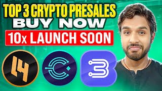 Top 3 Crypto Presales Buy now  Soon 10x Launch [upl. by Odlanra]