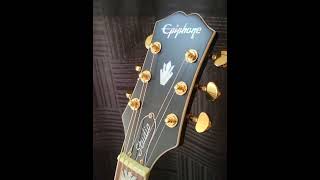 Epiphone J200 EC Ebony Burst  Gloss to Matte Finish [upl. by Enerehs]