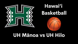 Hawaii Mens Basketball UH Mānoa vs UH Hilo November 14 2023 [upl. by Slaohcin]