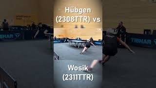 ⚠️Gefährlicher Sturz auf glattem Boden  Hübgen2308TTR vs Wosik2311TTR tischtennis pingpong [upl. by Treulich]