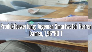 Produktbewertung Jugeman Smartwatch Herren Damen 196quotHD Touch Fitnessuhr mit Telefonfunktion Sma [upl. by Savvas]