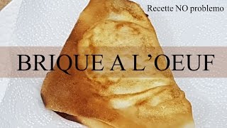 BRIQUE A LOEUF  Recette NO problemo [upl. by Armando]