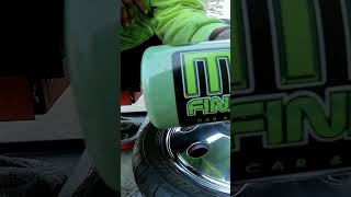 Polishing my 19quot Alcoa Wheels automobile pickup detail [upl. by Nennek]