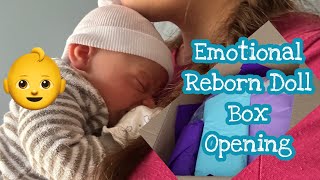 Emotional Reborn Baby Box Opening Help Me Pick His Name [upl. by Valerio]