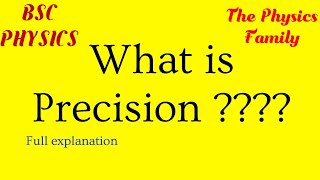 What is Precision [upl. by Chance]