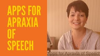 APPS FOR APRAXIA OF SPEECH [upl. by Nileuqcaj]