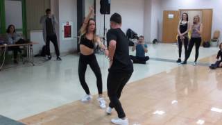 AndreaLuis Bachata New Combinations Bachaturo 2017 January 15th Warszawa quotHoja en blancoquot [upl. by Adnanref]