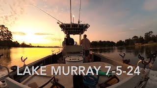 DOWNROD BEATDOWN LAKE MURRAY STRIPER FISHING [upl. by Annaeed]