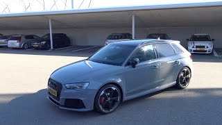 Nardo Grey Audi RS3 2015 sounds [upl. by Abercromby]