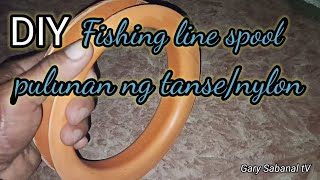 HOW TO MAKE FISHING LINE SPOOL O PULUNAN NG NYLON newstyle handlinefishing tutorial [upl. by Madian350]