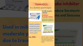 Tramadol important points Tramadol opioid analgesic pain [upl. by Lib]