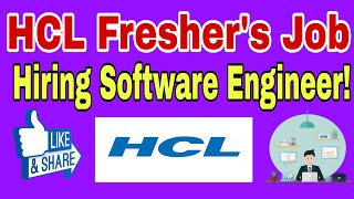 HCL Off Campus Recruitment 2024 Hiring for Freshers as Senior Analyst [upl. by Aztiray]