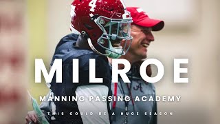 Heisman Season for Jalen Milroe Manning Passing Academy Invite [upl. by Llezom959]