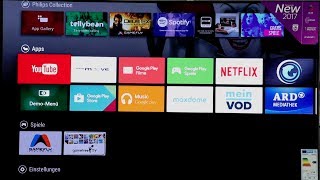 Philips 55POS9002 OLED TV mit Ambilight 4K UHD Demo Android TV 2017 [upl. by Marguerie]