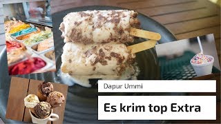 Resep cara membuat es krim top Extra Large Puas banget [upl. by Dorsy]