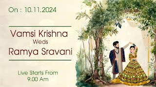 Vamsi Krishna Weds Ramya Sravani [upl. by Rednasela]